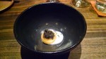 Smoked egg, creme fraiche, caviar